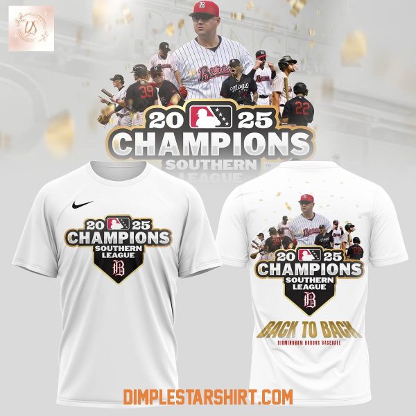 Birmingham Barons MiLB Southern League 2025 Champions Hoodie Shirt