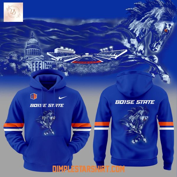 Boise State Broncos Football Uniform New Logo Hoodie Shirt