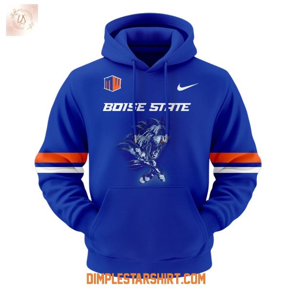 Boise State Broncos Football Uniform New Logo Hoodie Shirt
