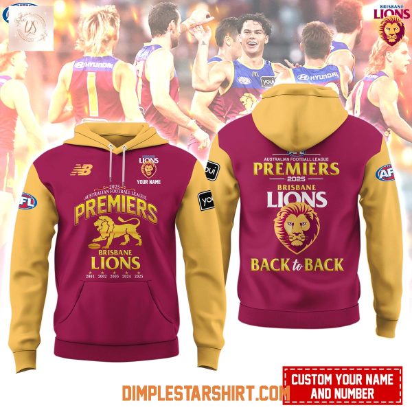 Brisbane Lions AFL Premiers 2025 Hoodie Shirt