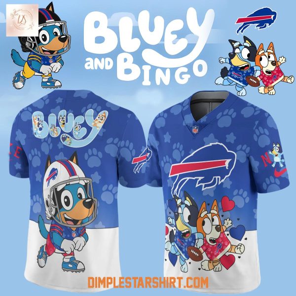 Buffalo Bills x Bluey And Bingo New Season 2025 Football Jersey
