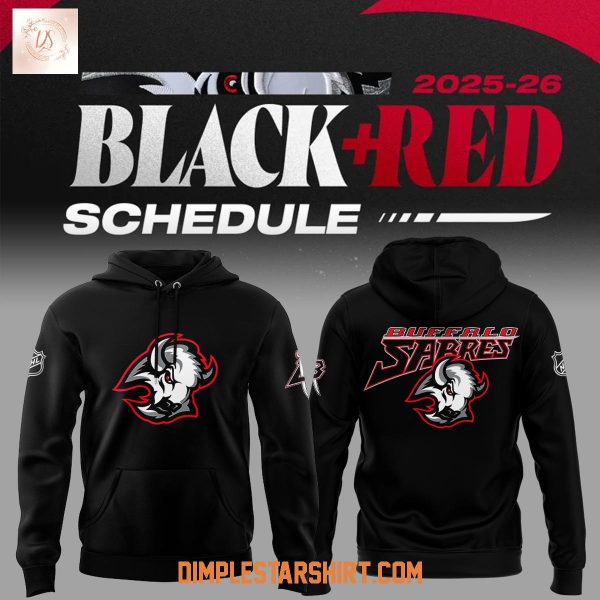 Buffalo Sabres Black Red New Season 2025 Hoodie Shirt