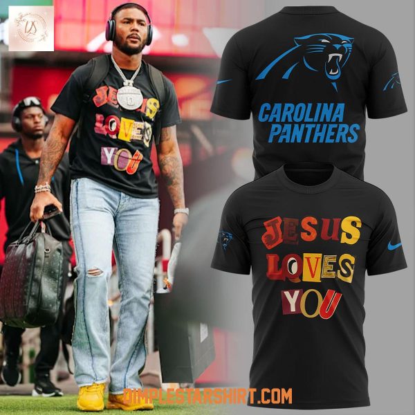 Calorina Panthers Jesus Love You 2025 Hoodie Shirt