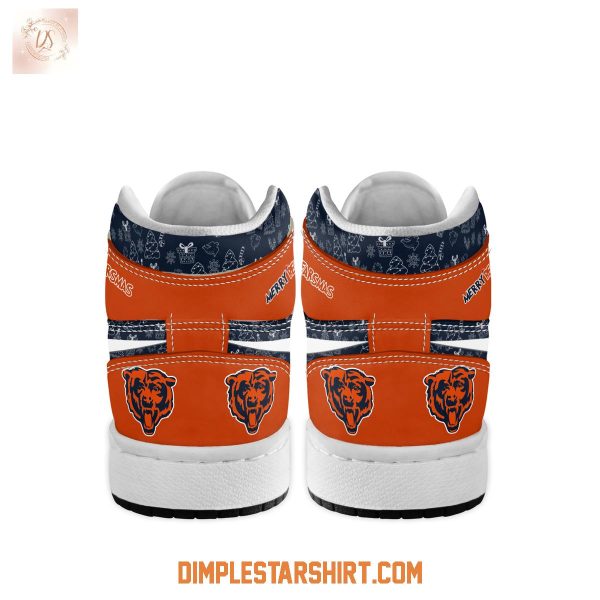 Chicago Bears The Grinch Merry Christmas Air Jordan 1 Shoes