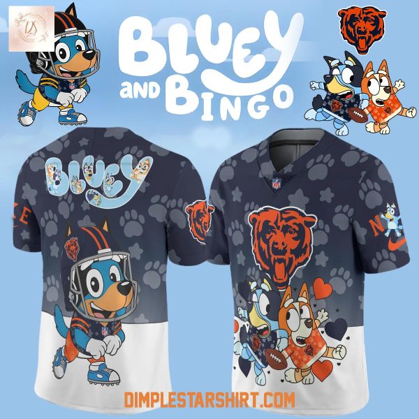 Chicago Bears x Bluey And Bingo New Season 2025 Football Jersey