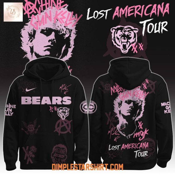 Chicago Bears x Machine Gun Kelly The Lost Americana Tour 2025 Hoodie Shirt