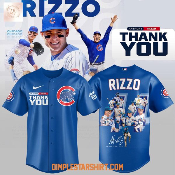 Chicago Cubs Legend Athony Rizzo Blue Jersey