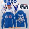 Chicago Cubs Legend Athony Rizzo White Hoodie Shirt