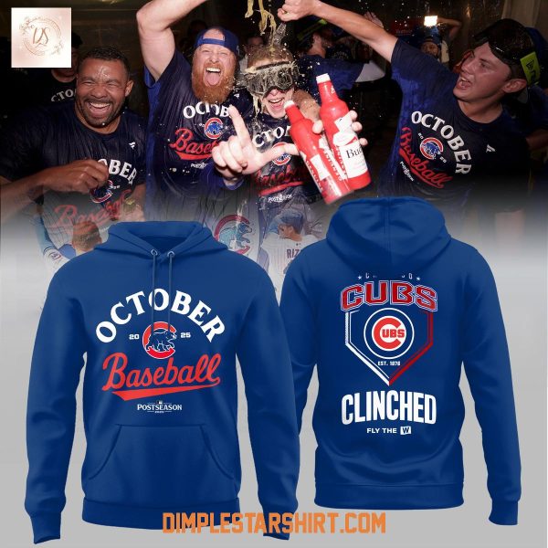 Chicago Cubs October 2025 Postseason Hoodie Shirt