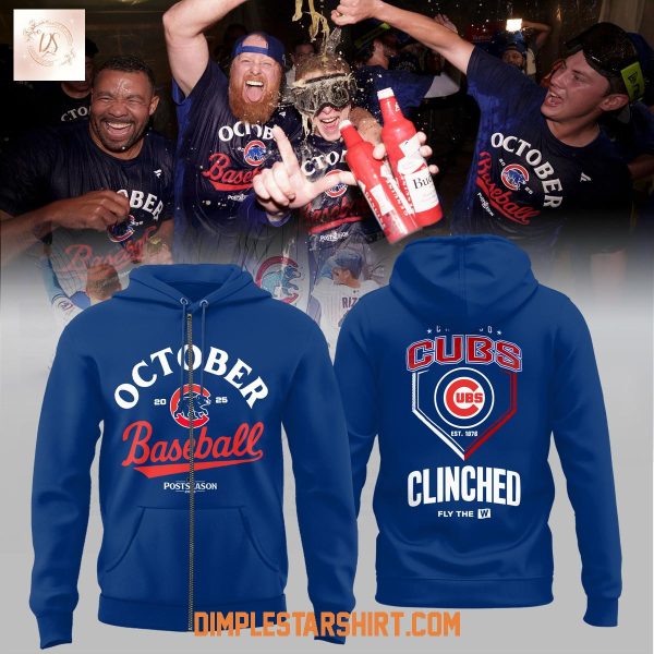 Chicago Cubs October 2025 Postseason Hoodie Shirt