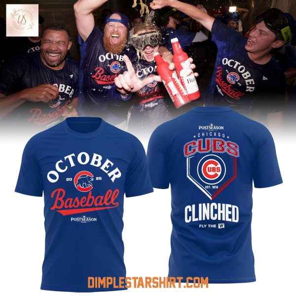 Chicago Cubs October 2025 Postseason Hoodie Shirt