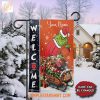 Cleveland Browns x The Grinch Christmas House Garden Flag