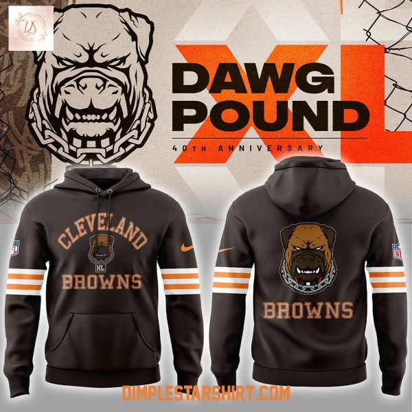Cleveland Browns Dawg Pound 40th Anniversary Hoodie Shirt
