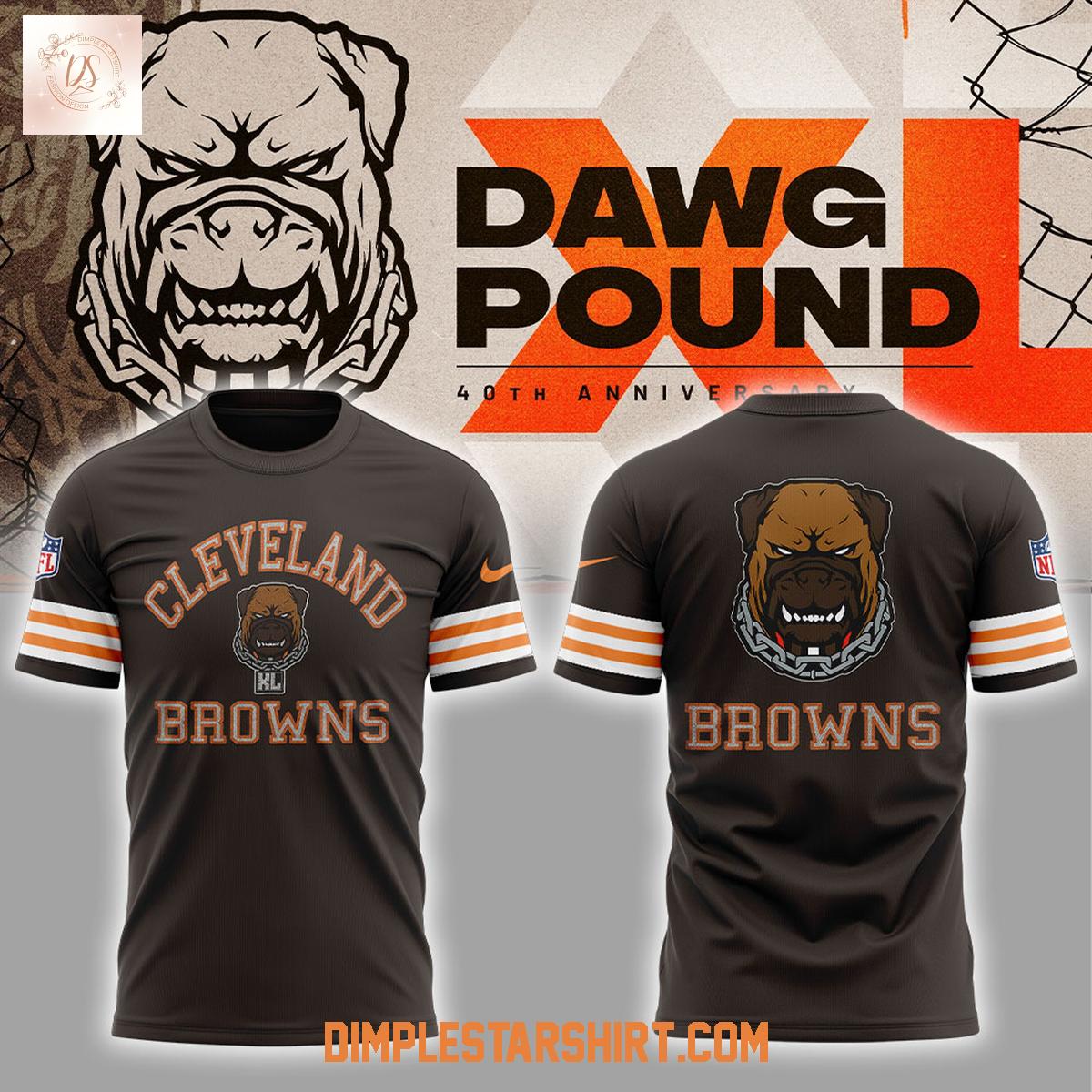 Cleveland Browns Dawg Pound 40th Anniversary Hoodie Shirt Cleveland Browns Dawg Pound 40th Anniversary Hoodie Shirt