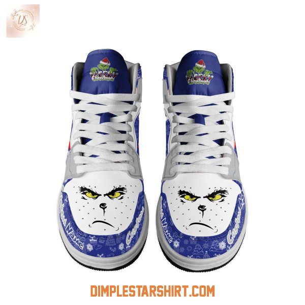Dallas Cowboys The Grinch Merry Christmas Air Jordan 1 Shoes