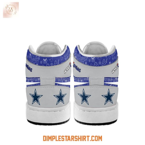 Dallas Cowboys The Grinch Merry Christmas Air Jordan 1 Shoes