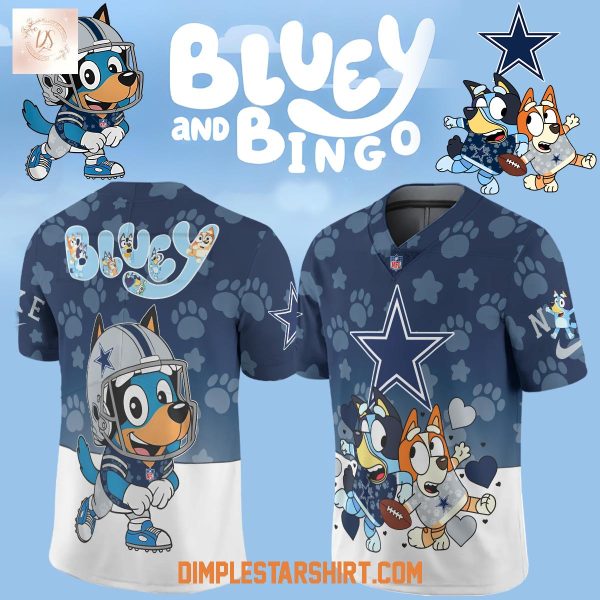 Dallas Cowboys x Bluey And Bingo New Season 2025 Football Jersey