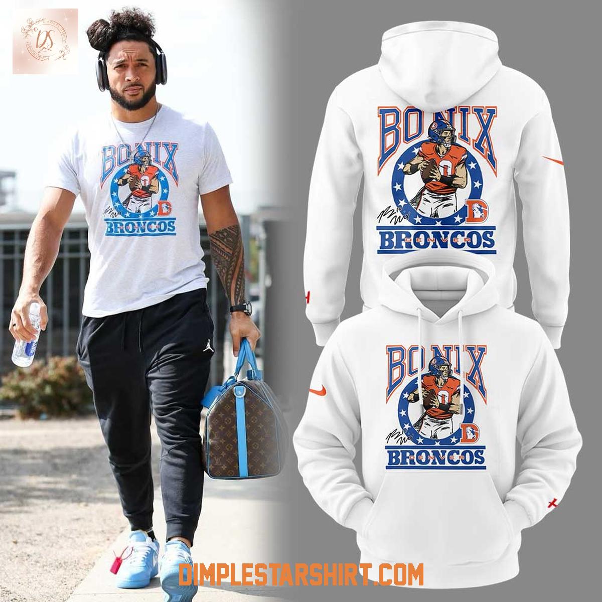 Denver Broncos x Bo Nix Hoodie Shirt Denver Broncos x Bo Nix Hoodie Shirt