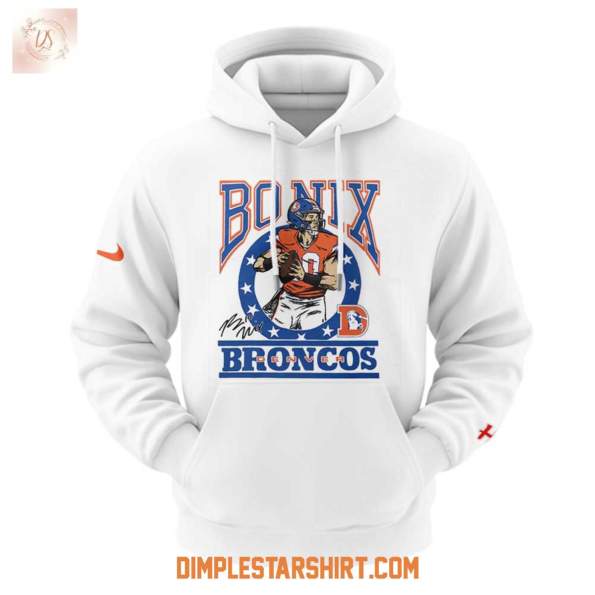 Denver Broncos x Bo Nix Hoodie Shirt Denver Broncos x Bo Nix Hoodie Shirt