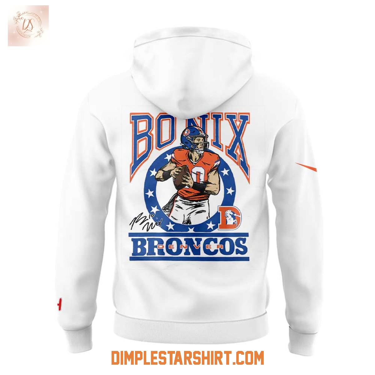 Denver Broncos x Bo Nix Hoodie Shirt Denver Broncos x Bo Nix Hoodie Shirt