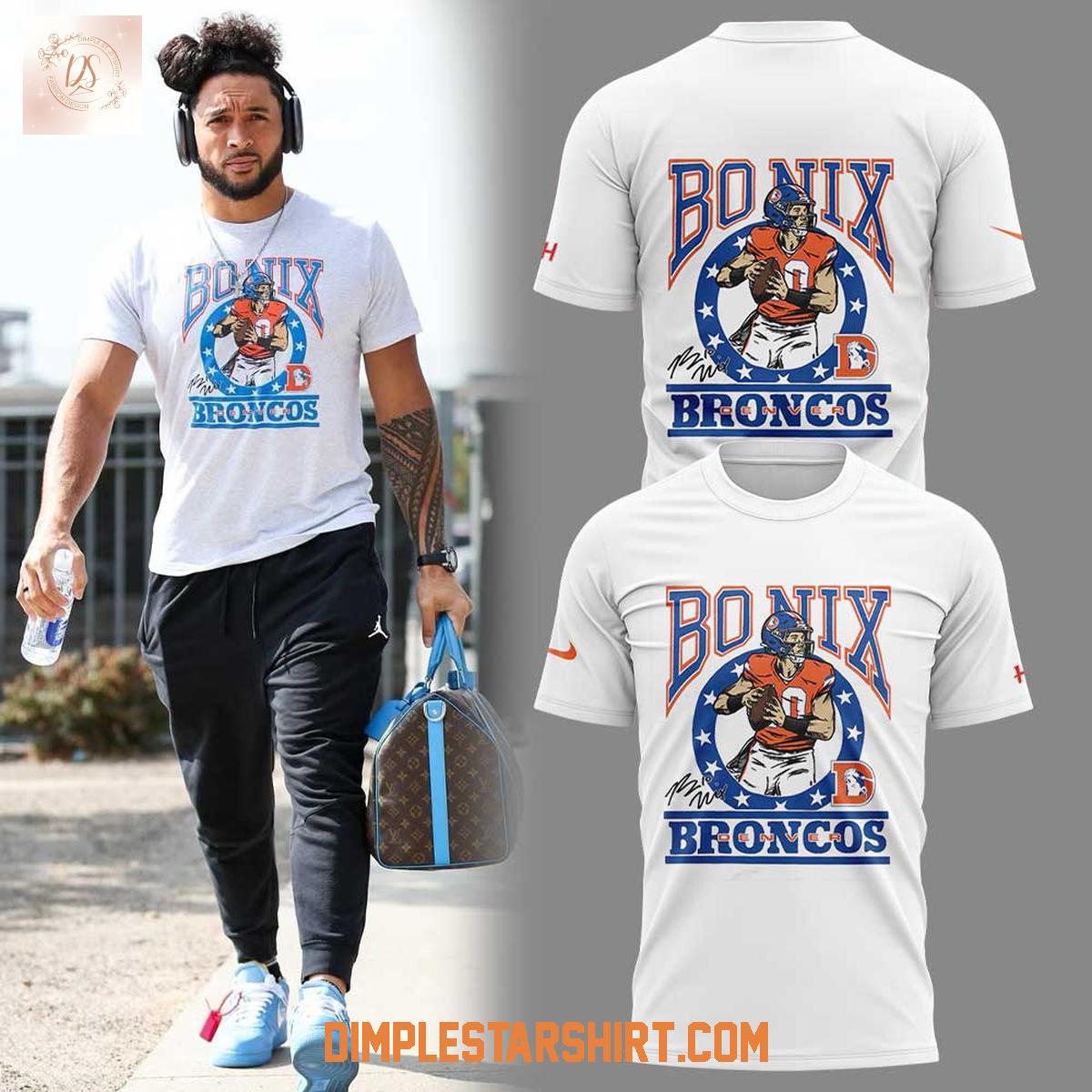 Denver Broncos x Bo Nix Hoodie Shirt Denver Broncos x Bo Nix Hoodie Shirt