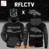 Detroit Lions x RFLCTV Black Hoodie Shirt