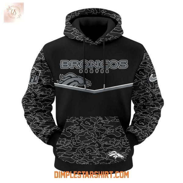 Denver Broncos x RFLCTV Black Hoodie Shirt