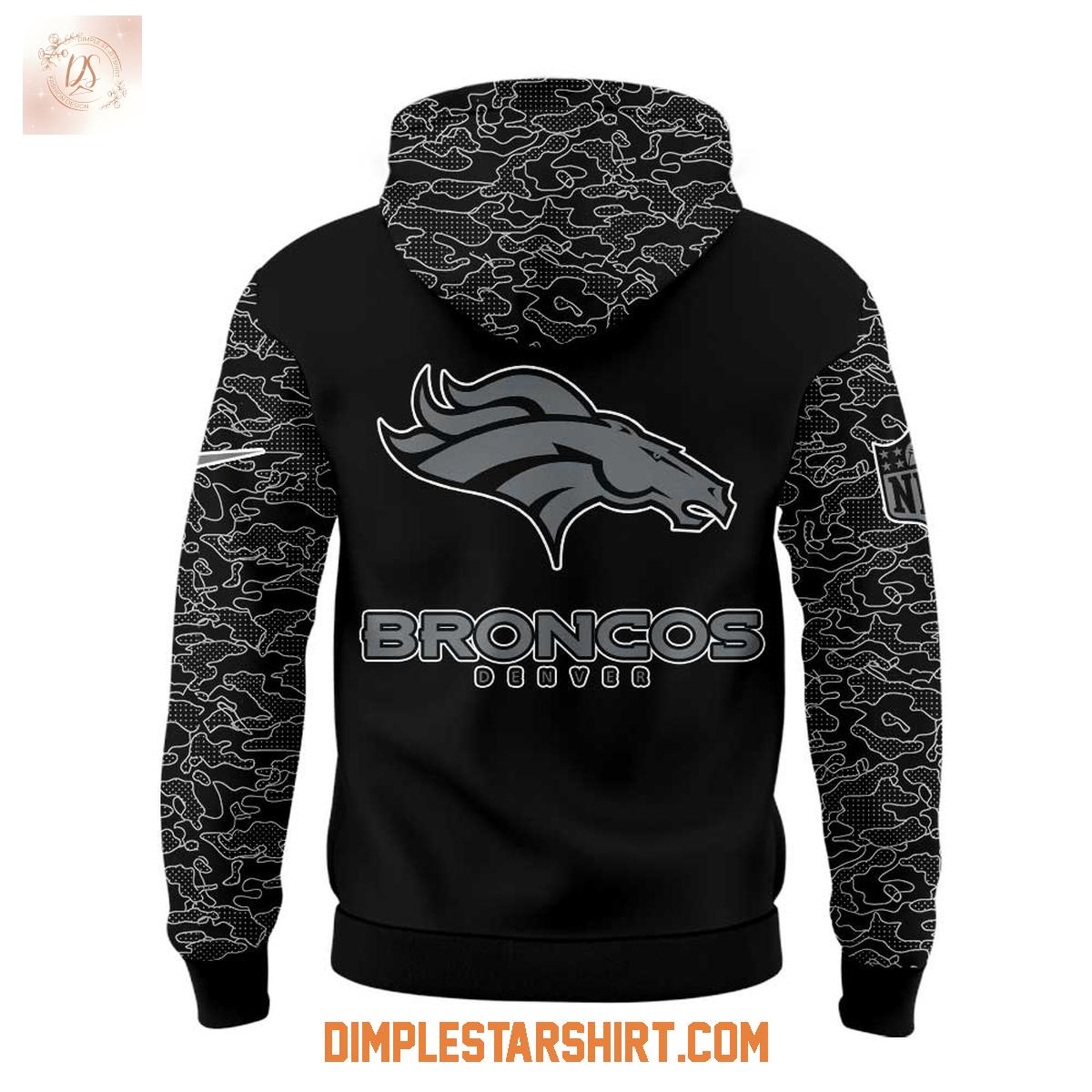 Denver Broncos x RFLCTV Black Hoodie Shirt Denver Broncos x RFLCTV Black Hoodie Shirt