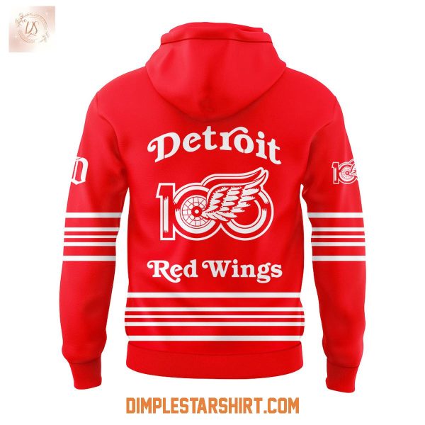 Detroi Red Wings New Uniform Celebration 100 Years Of Hockeytown Hoodie Shirt