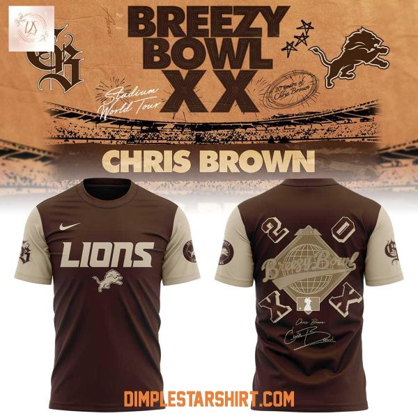 Detroit Lions Chris Brown Breezy Bowl XX Hoodie Shirt