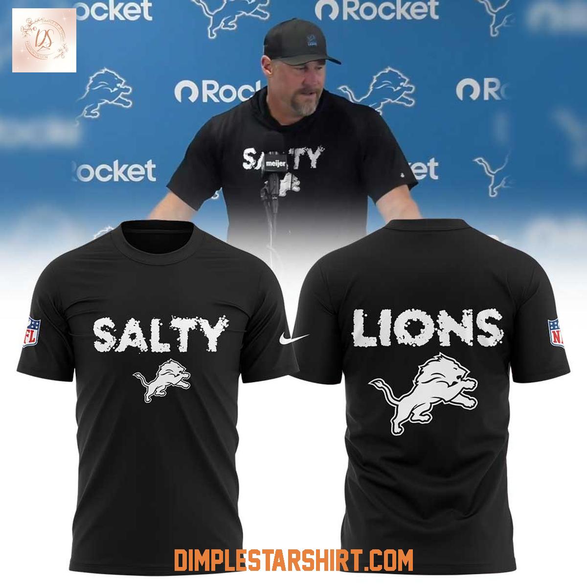 Detroit Lions Coach Dan Campbell Salty Hoodie Shirt Detroit Lions Coach Dan Campbell Salty Hoodie Shirt