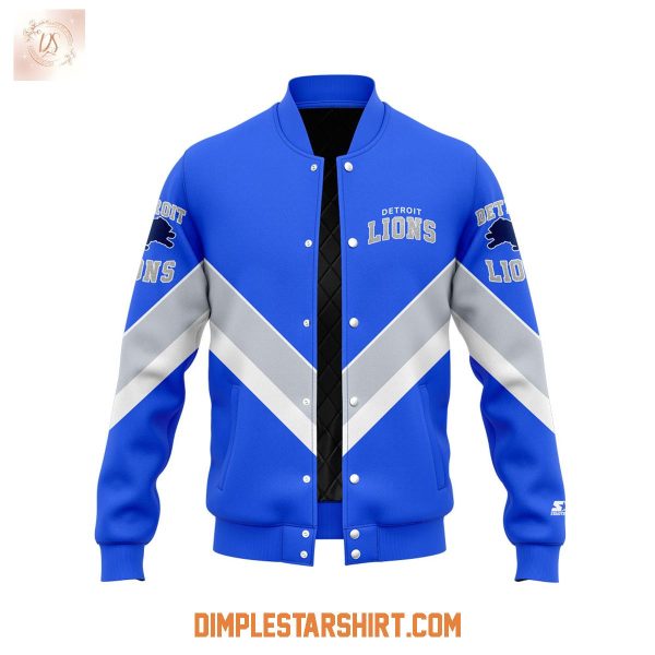 Detroit Lions Vintage 90s Pro Line Starter 2025 Baseball Jacket