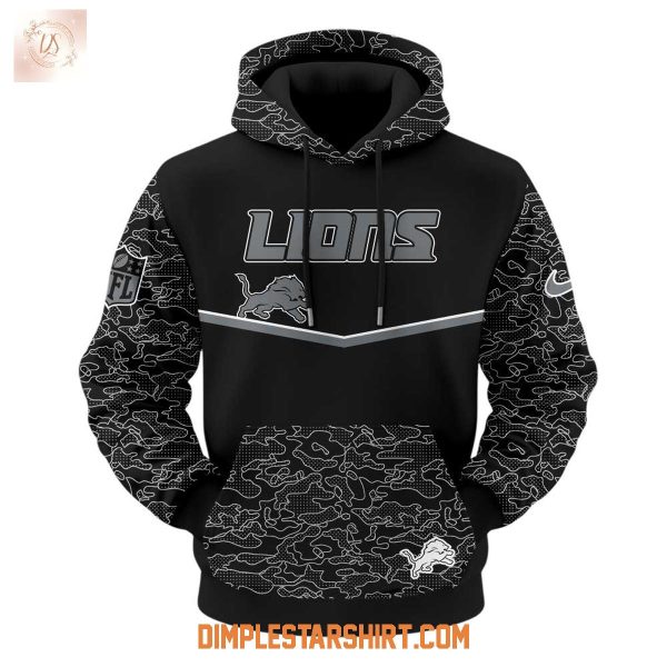 Detroit Lions x RFLCTV Black Hoodie Shirt