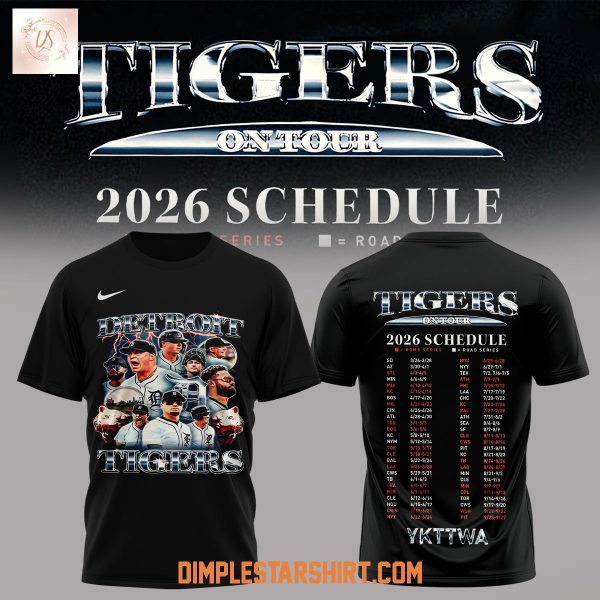 Detroit Tigers 2026 Schedule On Tour Hoodie Shirt