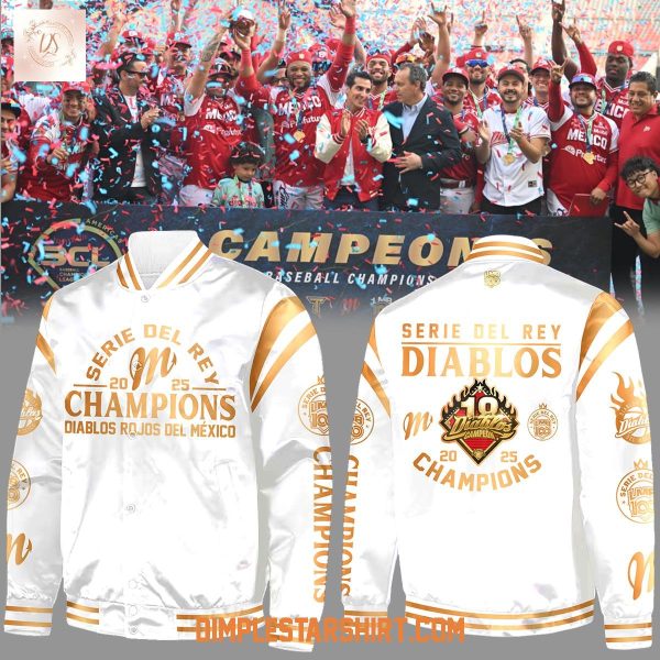 Diablos Rojos Del México Serie Del Rey Champions 2025 Baseball Jacket