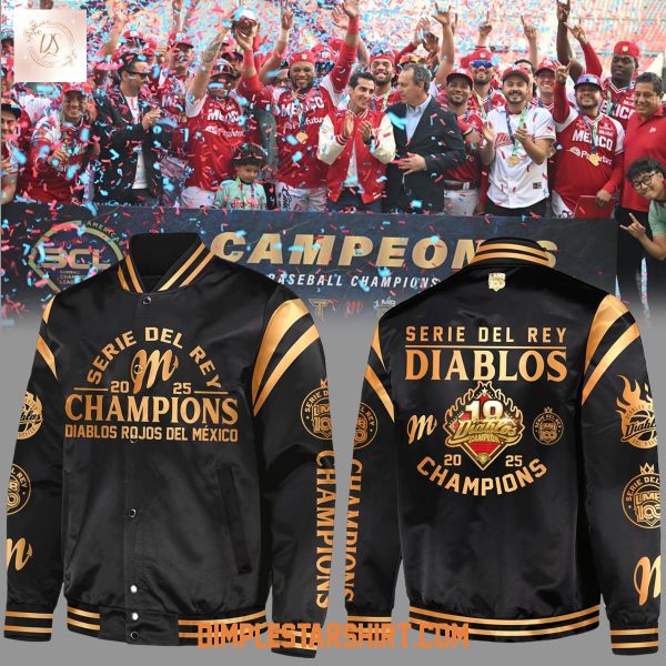 Diablos Rojos Del México Serie Del Rey Champions 2025 Baseball Jacket