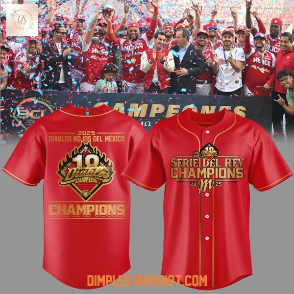 Diablos Rojos Del México Serie Del Rey Champions 2025 Jersey