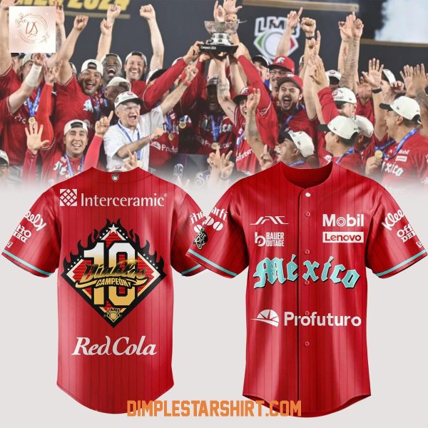 Diablos Rojos del México 10 Campeon Jersey