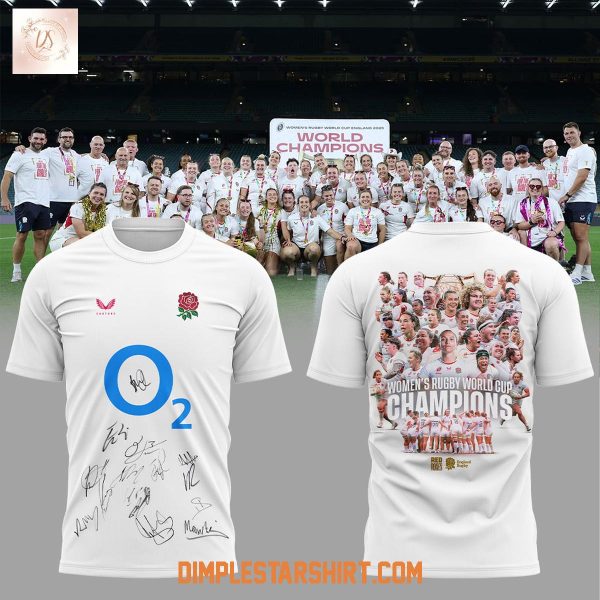 England 2025 Women’s Rugby World Cup Champions Hoodie Shirt