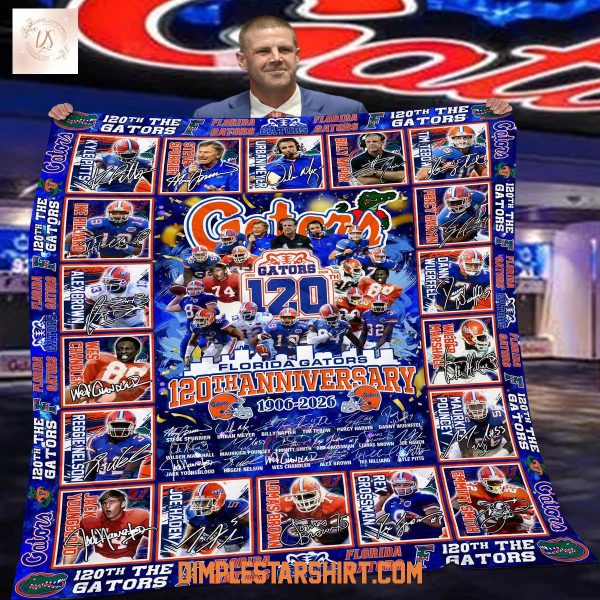 Florida Gators 120th Anniversary 1906 2026 Fleece Blanket Quilt