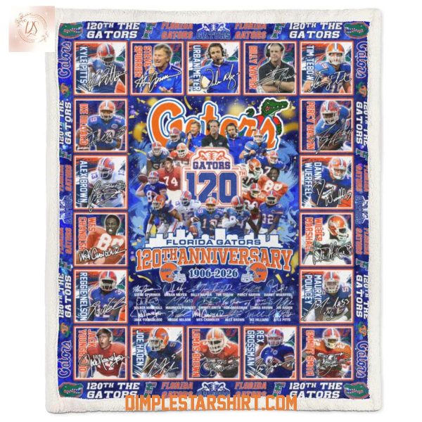 Florida Gators 120th Anniversary 1906 2026 Fleece Blanket Quilt
