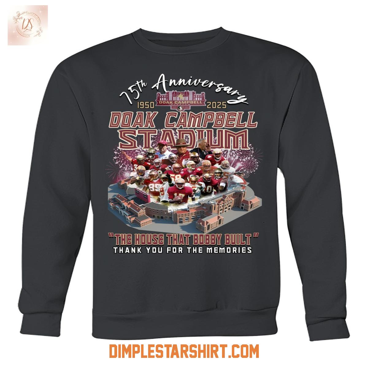 Florida State Seminoles Doak Campbell Stadium 1950 2025 T Shirt Florida State Seminoles Doak Campbell Stadium 1950 2025 T Shirt