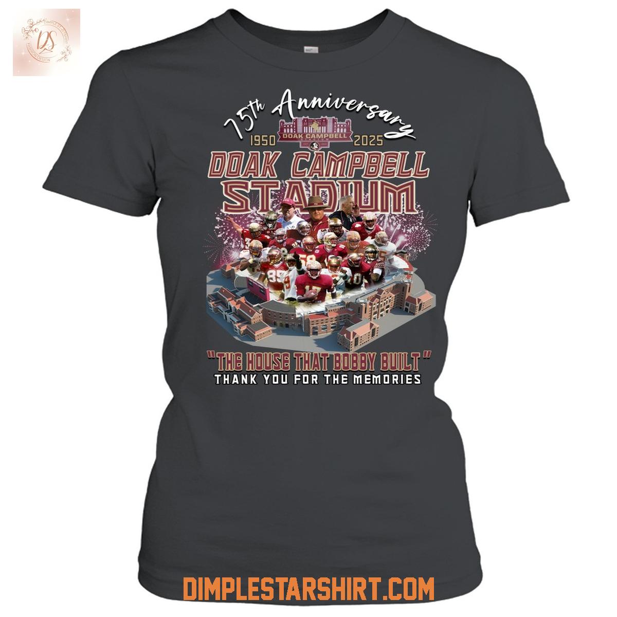 Florida State Seminoles Doak Campbell Stadium 1950 2025 T Shirt Florida State Seminoles Doak Campbell Stadium 1950 2025 T Shirt