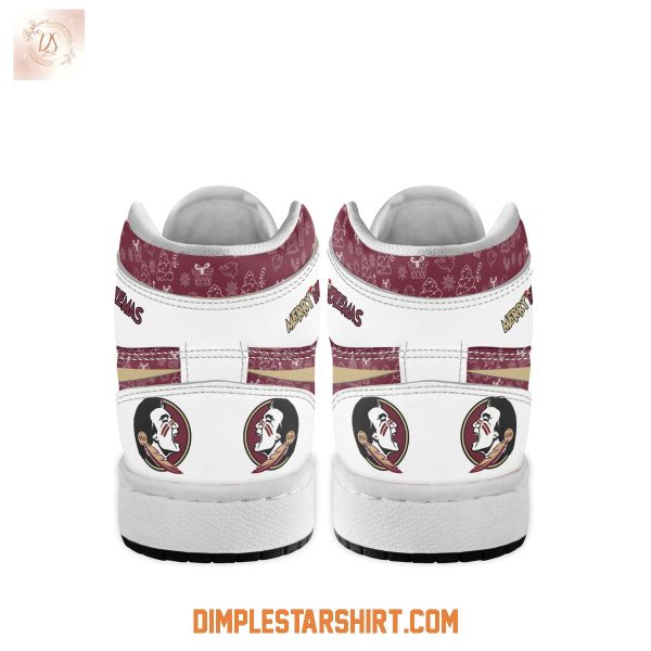 Florida State Seminoles The Grinch Merry Christmas Air Jordan 1 Shoes