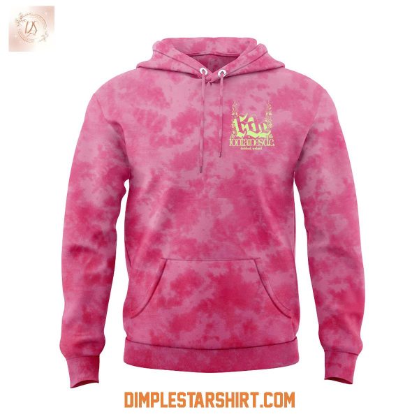 Fontaines D.C x Pink Crystal Dye Hoodie Shirt
