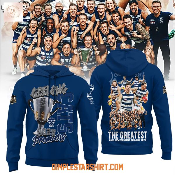 Geelong Cats 2025 Premiers Hoodie Shirt