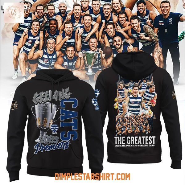 Geelong Cats 2025 Premiers Hoodie Shirt