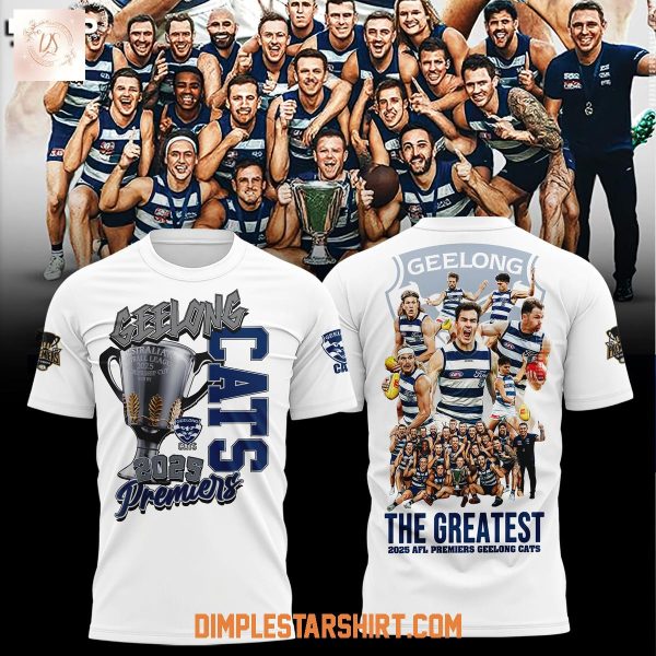 Geelong Cats 2025 Premiers Hoodie Shirt