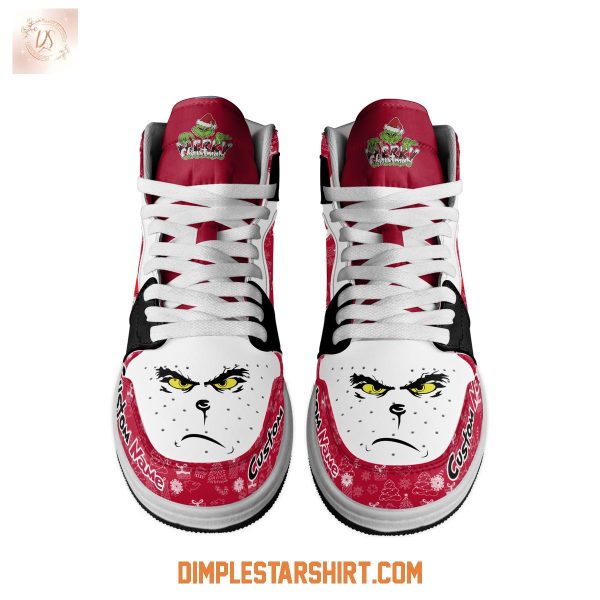 Georgia Bulldogs The Grinch Merry Christmas Air Jordan 1 Shoes