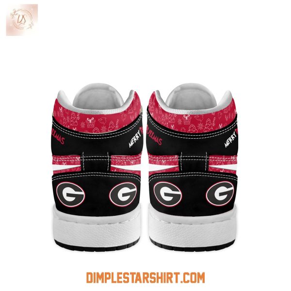 Georgia Bulldogs The Grinch Merry Christmas Air Jordan 1 Shoes